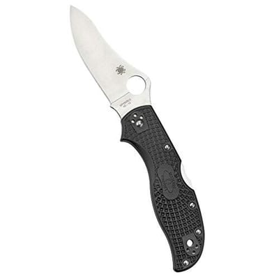 Spyderco Stretch 2 Signature Lightweight Hunting Knife with 3.43" VG-10 Stainless Steel Blade and Black FRN Handle PlainEdge - $90.95 (Free S/H over $25)