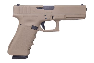 Glock 17 Gen3 9mm Pistol with FDE Finish (Made in USA) - $529.99 (Free S/H on Firearms)