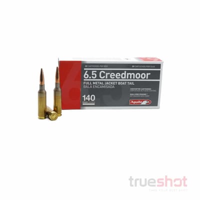 Aguila 6.5 Creedmoor 140 Grain FMJBT - $499.99 