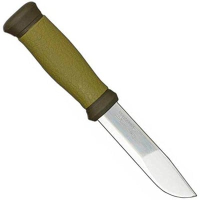 Morakniv Mora 2000 Stainless Steel Fixed-Blade Knife With Sheath, Olive Green, 4.3" - $32.99 + FREE Shipping