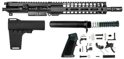 Pistol Build Kit BG Complete 10.5" 5.56 Upper Receiver 9" M-LOK HG AA Stabilizer Fin BN LPK - $251.96 after code: BKIT20 
