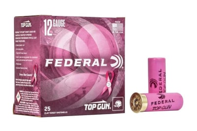 Federal 12 Gauge Top Gun Target 2 3/4 Size 8 Pink 25/Box - $7.99 (Free S/H on Firearms)