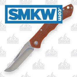 Komoran Brown Linen Micarta Folder - $14.39 (Free S/H over $75, excl. ammo)