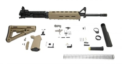 PSA 16" Midlength Nitride 5.56 NATO 1:7 MOE EPT Freedom Rifle Kit with Rear MBUS, Flat Dark Earth - $429.99 