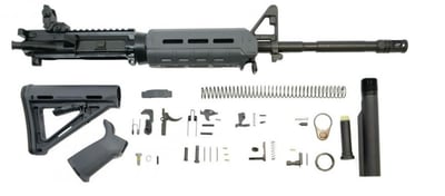 PSA 16" M4 Carbine-Length 5.56 NATO 1/7 Nitride MOE Rifle Kit With MBUS Rear Sight, Gray - $419.99 + Free Shipping