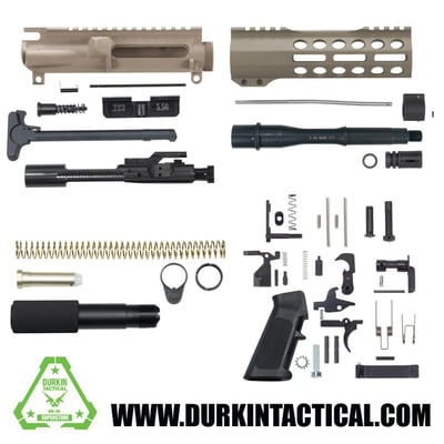 7.5″ 5.56/.223 FDE AR-15 Pistol Build Kit - $279.99 with coupon code: SURVIVAL 