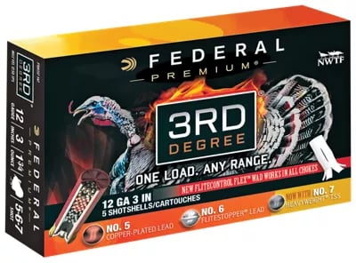Federal Premium 3rd Degree with HEAVYWEIGHT TSS Shotgun Shells - 12 Gauge 5,6,7 Tungsten/Lead 5 Rounds - $20.99 (Free S/H over $50)