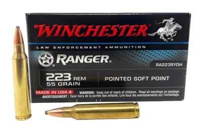 Winchester Ranger 223 Remington 55 Grain Pointed Soft Point 1000 Rnd - $999 (Free S/H)