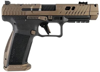 NEW Canik HG7854N TTI Combat Full Size Frame 9mm Luger 18+1 4.60" Black Nitride Fluted/Ported Barrel, Burnt Bronze Cerakote Optic Cut/Serrated Steel Slide, Black Polymer Frame w/Picatinny Rail - NO SALES TAX-NO CREDIT CARD FEES$899 