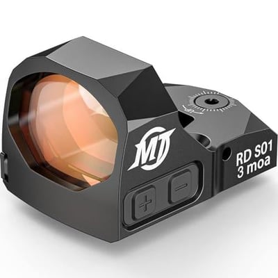 47% OFF MidTen S01 Shake Motion Awake Mini Red Dot Sight for RMR, Adapter for GL MOS & Picatinny Included, 3 MOA Red-Dot Scope Optic Pistol Reflex Sight, Large Aspheric Lens Parallax-Free 1500G Shockproof w/code QT5ABDDM (Free S/H over $25)