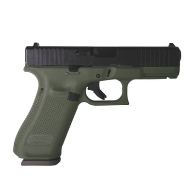 Glock 45 Gen 5 9mm 4" Barrel Black OD Green 17rd - $538.89