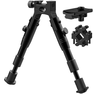 50% off CVLIFE 3-in-1 Riflebipod Clamp-on Bipod with Swivel Stud Adapter and Barrel Clamp Adapter Adjustable Height from 6.3 to 7 Inches - $10.84 (Discount At Checkout) + FREE Shipping