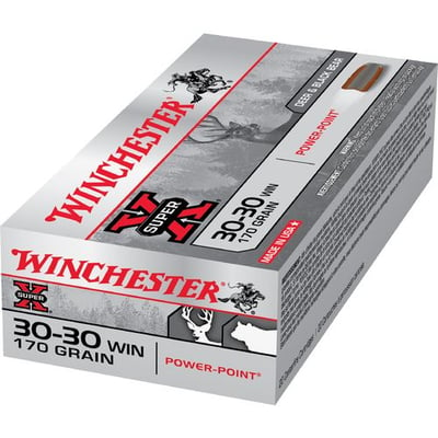 Winchester Super-X Power-Point .30-30 Winchester 170-Grain Rifle Ammunition 20 rounds - $14.99 (Free S/H over $25, $8 Flat Rate on Ammo or Free store pickup)