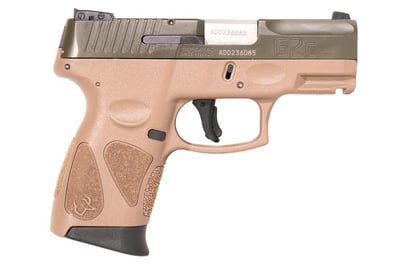 Taurus G2C 9mm Compact Pistol with Tan Frame and Green Slide - $199.99 