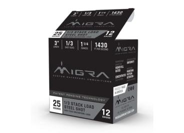 Migra Combinational 12 Gauge 1 1/4 oz 3" Centerfire Shotgun Ammunition 25 rounds - $21.00 ($9.99 S/H)