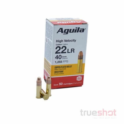 Aguila 22 Long Rifle 40 Grain CP-HVSP 2000 Rnd - $99.99 