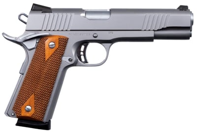 Rock Island Armory Rock Standard FS Stainless .45 ACP 5" Barrel 8 Rounds - $409.99 ($19.99 S/H on Firearms / $15.99 Flat Rate S/H on ammo)