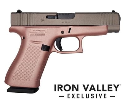 Glock 48, 9mm, 4.17" Barrel, Titanium/Rose Gold, 10-Rd, Ivs Exclusive - $529.07