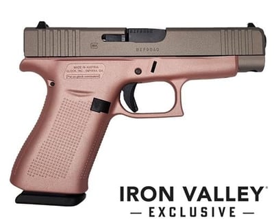 Glock 48, 9mm, 4.17" Barrel, Titanium/Rose Gold, 10-Rd, Ivs Exclusive - $529.07 