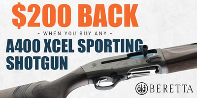 Beretta A400 Xcel Sporting Rebate - Get $200 back