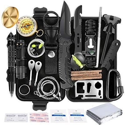 Survival Kit 35 in 1 First Aid Kit Survival Gear - $19.99 after code "IX2U7KLA" (Free S/H over $25)