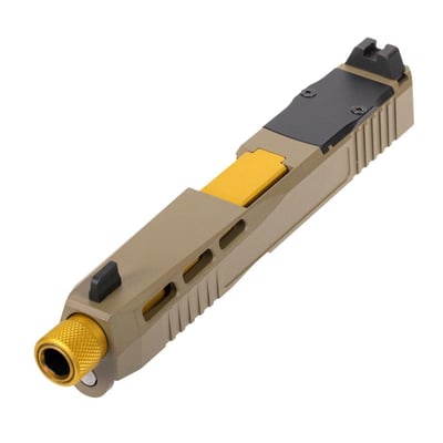 PSA Dagger Complete SW2 RMR Slide Assembly With Gold Threaded Barrel, FDE - $189.99