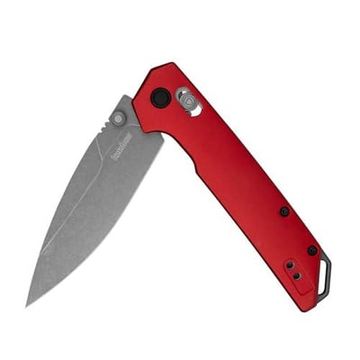 Kershaw Iridium Folding Pocket Knife, D2 Steel Blade, Red and Black Working Steel Finish, DuraLock Locking Mechanism - $48.33 + FREE Shipping