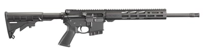 Ruger AR-556 with Free Float Handguard 5.56x45mm NATO 16.1" 10 Round Black Hard Coat Collapsable Stock Anodized Rifle - $599.99 