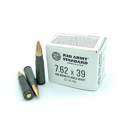 Red Army Standard - 7.62x39 - 122 Grain - FMJ - Steel Case - Range Safe - 1,000 Rounds - $348