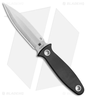 Spyderco Nightstick Fixed Blade Knife Black G-10 (4.1" Satin) FB47GP - $210.00 (Free S/H over $99)