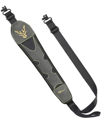 50% off EZshoot Two Point Sling with Swivels,Shotgun Sling with Sshells Holder for 12 Gauge, Comfortable Neoprene Wide Padded Rifle Sling with Thumb Loop for Outdoors w/code F9EJKLS6 + FREE Shipping