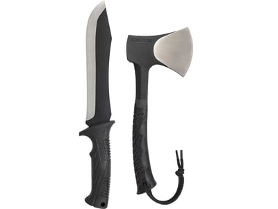 Schrade Hatchet and Machete Combo 3Cr13 Stainless Steel Blades TPR Handles Black - $17.89 + Free S/H over $49