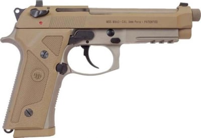 Beretta M9A3 9mm Flat Dark Earth 4.9" Barrel Night Sights, Universal Decock Levers 3- 17 Rd Mags - $979 shipped w/code "Welcome20"