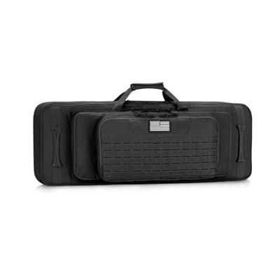 40% off CVLIFE 36" 42" 46'' Soft Rifle Case Triple Layered Double Rifle Bag, Oversized Long Gun Bag with Lockable Zipper and Backpack Strap, Rifle Backpack Gun Case for Outdoor Hunting Shooting Range w/code F99WSSZA - $29.39 + FREE Shipping