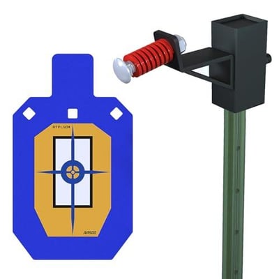 Atflbox AR500 Steel Target for Shooting, 1/2 inch Thick Metal Target with T-Post Target Hanger, High Caliber Torso Silhouette Metal Target for Precision Shooting (A- T7x12 inch with Target Hanger) - $39.99 + FREE Shipping