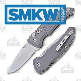 Hogue A01 MicroSwitch Automatic CPM154 Stainless Steel Blade Gray Aluminum Handle - $115.99 (Free S/H over $75, excl. ammo)