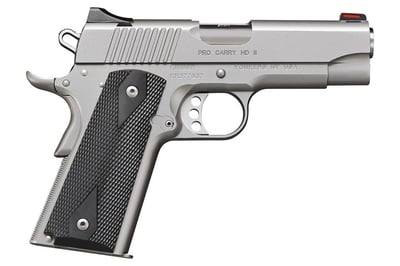 Kimber 1911 Pro Carry HD II 38 Super 4" 9rd Semi-Auto Pistol Satin Silver - $949.99