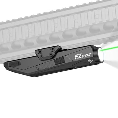40% off EZshoot 1450 Lumens Ar Light Laser Combo, Rechargeable Rifle Light with Strobe Mode Compatible with Picatinny Rail and M-Rail, Rifle Light with Green Laser, Gun Flashlight for Home Defense w/code GV4J4KEV - $23.79 + FREE Shipping