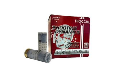 Fiocchi 12 Gauge Ammunition Target Loads 12SD1X75 2-3/4” 7.5 Shot – 250 rounds - $84.99  ($8.99 Flat Rate Shipping)