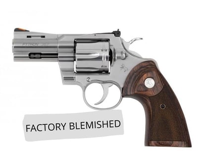 Colt Python 357mag 3 SS AS Walnut Grip (Factory Cosmetic Blemish) - $1277.77 