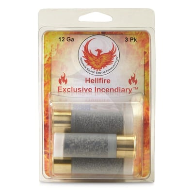 Phoenix Rising Hellfire Incendiary, 12 Gauge, 3", Incendiary/00 Buckshot, 3 Rounds - $21.84 (Buyer’s Club price shown - all club orders over $49 ship FREE)