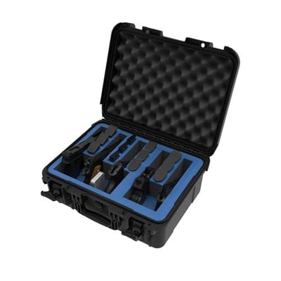 BulletVault Gun Case 5 Pistol & 12 Magazine Pre-Cut Shockproof Waterproof Hard Shell Handgun Cases with Desiccant, TSA Approved Travel Pistol Case - $44.99 After Code: 4TZF3I4X + FREE Shipping