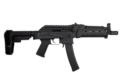 PSA AK-V 9mm MOE SBA-3 Pistol, Black - $949.99