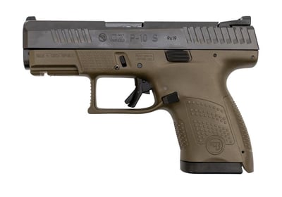 CZ P-10 Sub Compact 9mm 3.5" Barrel Fixed Sights OD Green 12rd - $399.99 