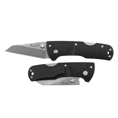 Cold Steel Kiridashi 2.5"Sheepsfoot Blade 4" Griv-Ex Handle Black/Grey - $22.49 + FREE Shipping