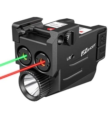 35% off EZshoot Dual Laser Beam for Gun, 700 Lumens Pistols Light Compatible with Glock Beam for Gun, Rechargeable Compact Red Green Laser Light Combo w/code WSFDGYJW - $32.49 + FREE Shipping