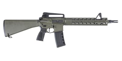 PSA "Sabre" Forged 13.7" Mid-Length 5.56 FSB with 13" Two-Piece Quad Rail and JMAC GFHC-E Pin//Weld A1 Stock and Carry Handle Rifle, Cerakote ODG - $1099.99