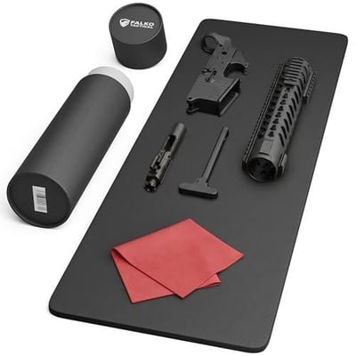 Falko Tactical Premium Gun Cleaning Mat (3 Sizes) - 2X Thicker, Oil and Solvent Resistant - Non Slip, Perfect Gun Mat for Cleaning - (Handgun, Rifle and XL Firearms) (Black, 36x12) - $19.99 + FREE Shipping