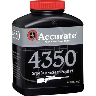 ACCURATE POWDER - #4350 1 lb Rifle Powder - $49.99 (No HazMat Fee)