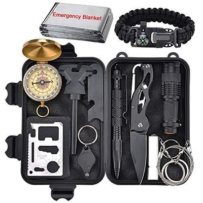 Emergency Survival Kit 13 in 1, Outdoor Survival Gear - $29.99 (Free S/H over $25)